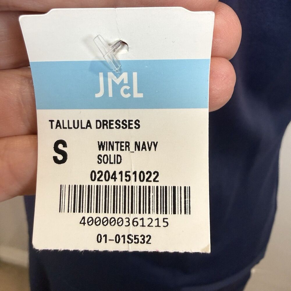 J. McLaughlin Tallula Dress Blue Size Small Catalina Cloth Summer Athleisure NWT - Picture 10 of 16